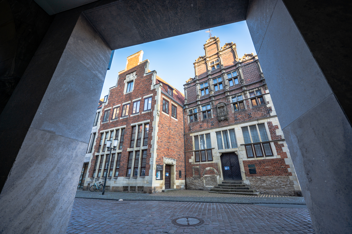 Münster Innenstadt Altstadt Krameramtshaus 01 F1923 © Münsterland E.V. Sebastian Lehrke