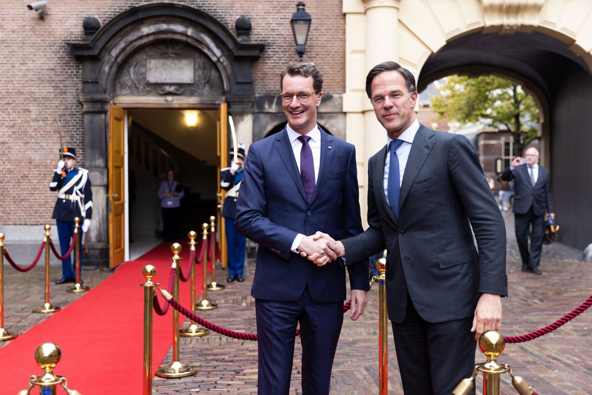 Henrik Wüst Bezoekt Minister-president Mark Rutte En Koning Willem ...